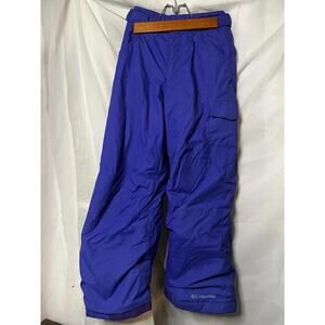 Columbia Pants Youth 7/8 Purple Snowboarding Cargo Girls Unisex Skiing Snow*